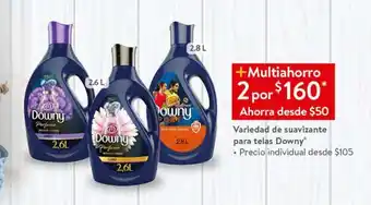 Walmart Variedad de suavizante para telas downy x 2 oferta