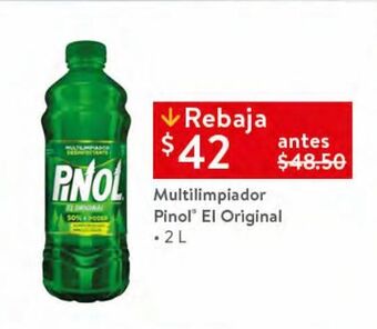 Walmart Multilimpiador pinol 2l oferta