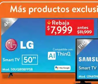 Walmart Smart tv lg oferta