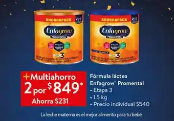 Fórmula láctea enfagrow etapa 3