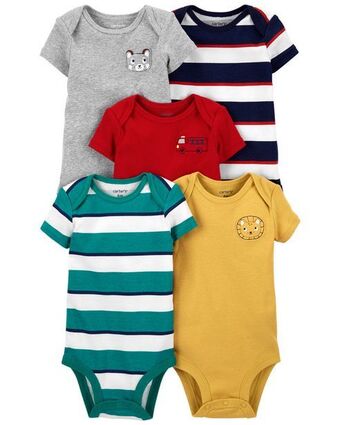 Carter's Paquete de 5 pañaleros manga corta carter's oferta