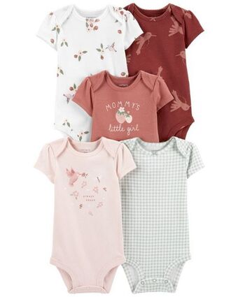 Carter's Paquete de 5 pañaleros originales manga corta carter's oferta
