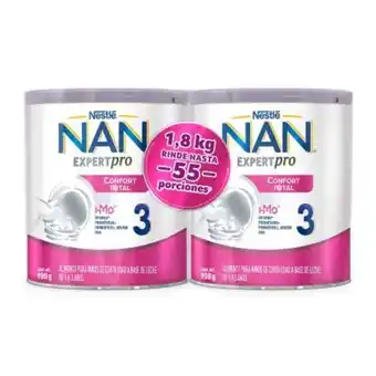 Sam's Club Alimento para niños nan expert pro confort total 3 2 latas de 900 g oferta