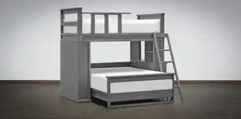 Muebles Dico Litera individual-matrimonial tulum gris oferta
