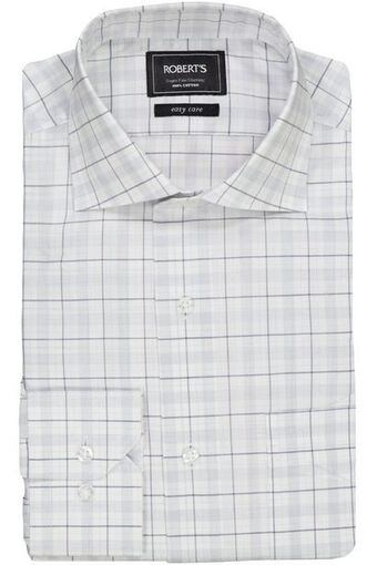 Robert's Camisa vestir roberts "easy care" gris contemporary fit oferta