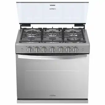 Whirlpool Estufa whirlpool de gas xpert flamma de 30 pulgadas 6 quemadores gris oferta