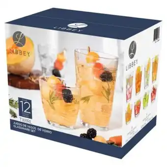 Sam's Club Juego de vasos libbey twirl 12 pzas oferta