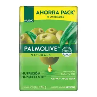Sam's Club Jabón en barra palmolive naturals oliva y aloe 8 pzas de 120 g oferta
