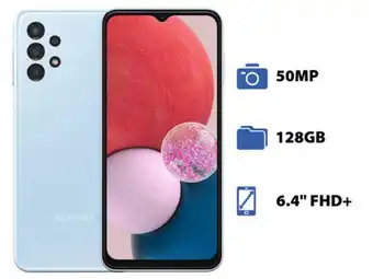 PCEL Smartphone samsung galaxy a13: procesador octa core (hasta 2.20 ghz), memoria ram de 4gb, almacenamiento de 128gb, pantalla l oferta
