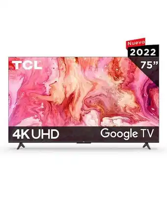 Liverpool Pantalla tcl uhd smart tv de 75 pulgadas 4k 75s454 con google tv oferta