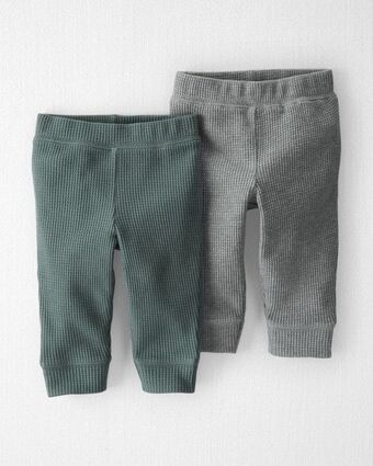 Carter's Set de 2 piezas de pantalones térmicos de algodón orgánico carter's little planet oferta