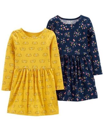 Carter's Paquete de 2 vestidos de jersey carter's oferta