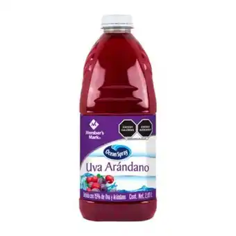 Sam's Club Bebida con uva y arándano member's mark ocean spray 2.83 l oferta