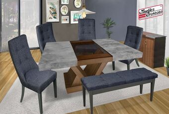 Muebles Troncoso Antecomedor monaco jr - sillas esparta percia koala y banca oferta