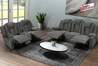 Muebles Troncoso Sala nairobi gris oxford 3-2 oferta
