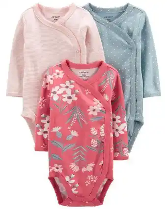 Carter's Paquete de 3 pañaleros con broches laterales carter's oferta