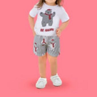 Pijama para niña con estampado