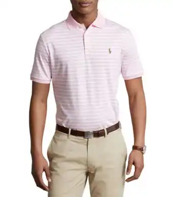 Playera polo con rayas hombre