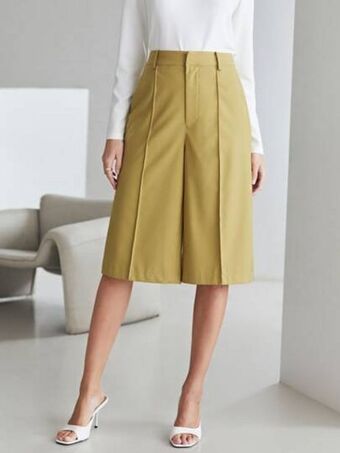 SHEIN Motf premium pantalones capris viscosa oferta
