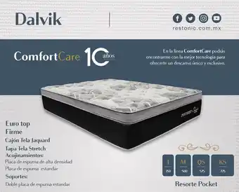 Mueblerías Portillo Col queen size restonic dalvik ss (m11) (2) oferta