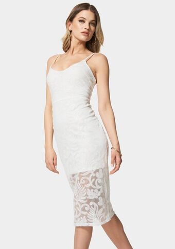 Bebe Shine and shimmer midi dress oferta