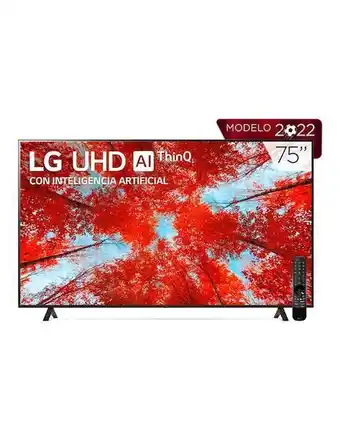 Liverpool Pantalla lg led smart tv de 75 pulgadas 4k/uhd 75uq9050psc con webos oferta