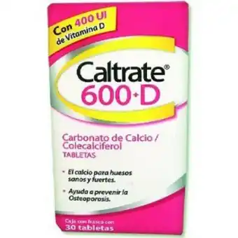 Farmacias San Isidro y San Borja Caltrate 600+d tab c/3 oferta