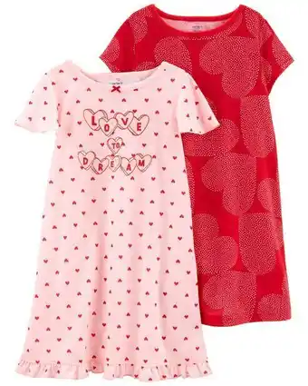 Carter's Juego de 2 camisones de san valentín para niña pequeña de carter's carter's oferta