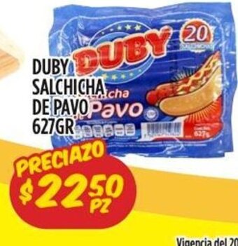 Duby Salchicha De Pavo 627 gr