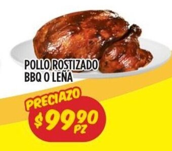 Pollo Rostizado BBQ o Leña