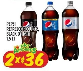 Pepsi Refresco Regular Black o Light 1.5 Lt
