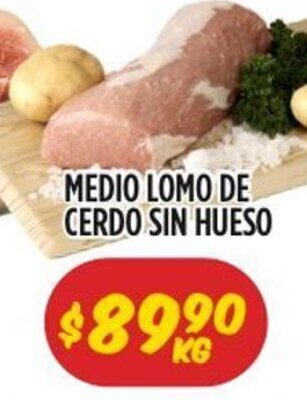 Medio Lomo de Cerdo Sin Hueso