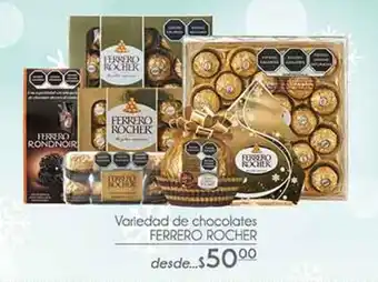 Ferrero Rocher Variedad de chocolate
