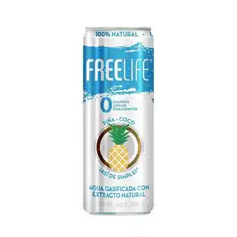 Sanborns Agua gasificada con extracto de fruta 100% natural de piña coco oferta