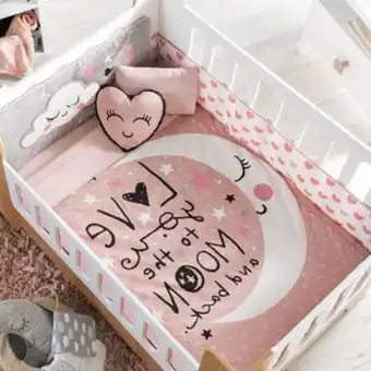 Muebles Dico Juego de cuna luna rosa oferta