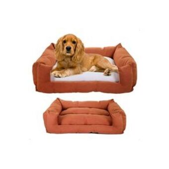 El Bodegón Cama para perro y gato kunpet doble vista naranja oferta