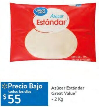 Walmart Azúcar Estándar Great Value 2kg oferta