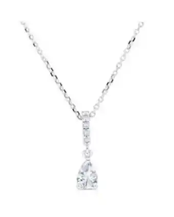 Joyerías Bizzarro Dije de oro blanco 14k con zirconias oferta