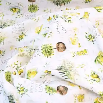 Telas Junco Karma estampado – limonada oferta