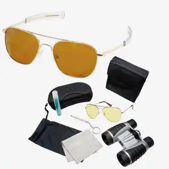 Lentes de sol eagle eyes® freedom gold kit de lujo
