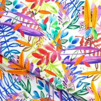 Telas Junco Karma estampado | fiesta de colores oferta