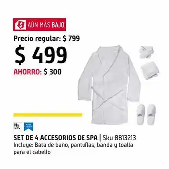 Set de 4 accesorios para baño