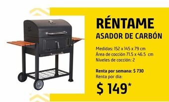Asador de carbón