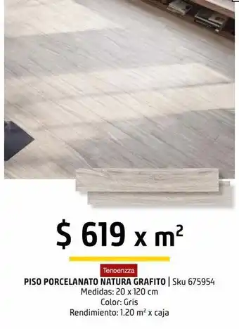 Sodimac Homecenter Piso 20 x120 natura grafito esmaltado madera porcelanica oferta