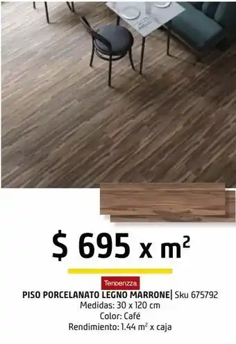 Sodimac Homecenter Piso 30 x120 legno marrone esmaltado mate madera porcelanica oferta