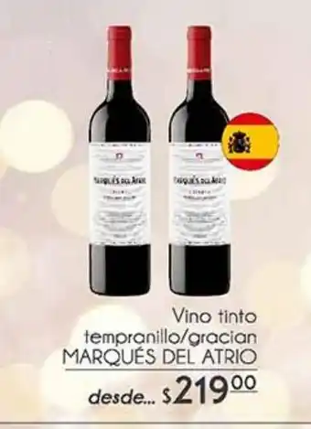 Fresko Vino tinto tempranillo / gracian marqués del atrio oferta
