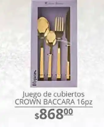 Juego de cubiertos cown baccara