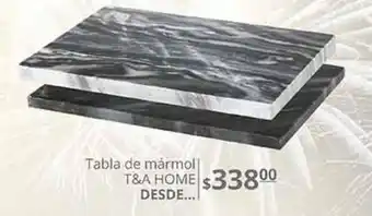 La Comer Tabla de mármol t&a home oferta