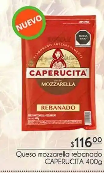 Queso mozzarella rebanada caperucita 400g