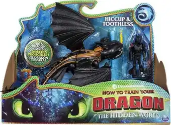 Juguetrón Spin master cómo entrenar a tu dragón | figuras dragón vikingo patón y colmillo 6045112-2 oferta